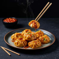 Chicken Cheese Steam Peri Peri Masala Momos